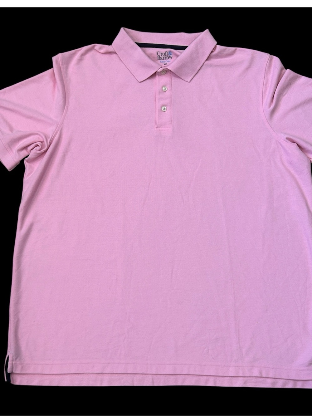 Croft & Barrow Light Pink Polo Shirt Size 2X Mens